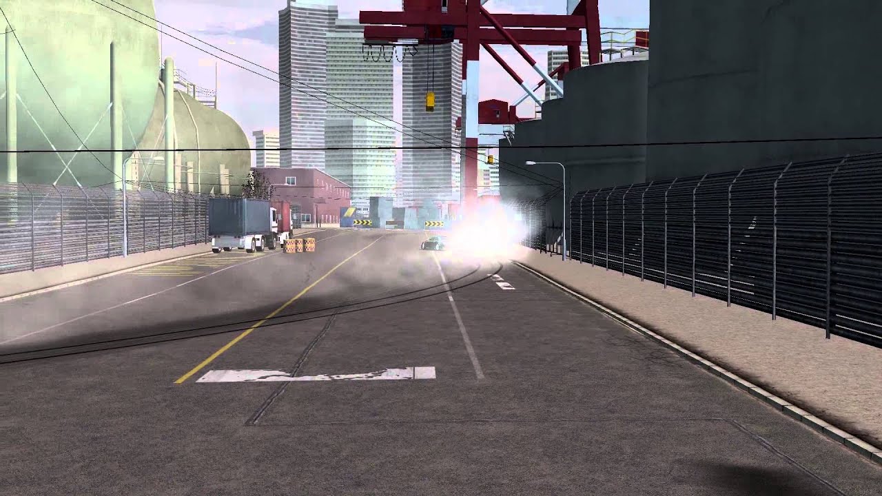 rFactor: Drifting on Yokohama Docks (Toyota Soarer)