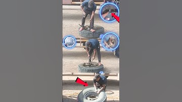 टायर में घुसा बहुत बड़ा लोहा | 😲😱 | Mini Vlog - Raju Puncture Wale | #minivlog #rajuminivlog