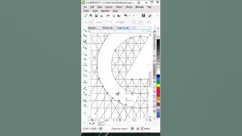 L Logo Design In Coreldraw | #logodesign #graphicdesign #coreldraw #coreldrawx7 #shorts
