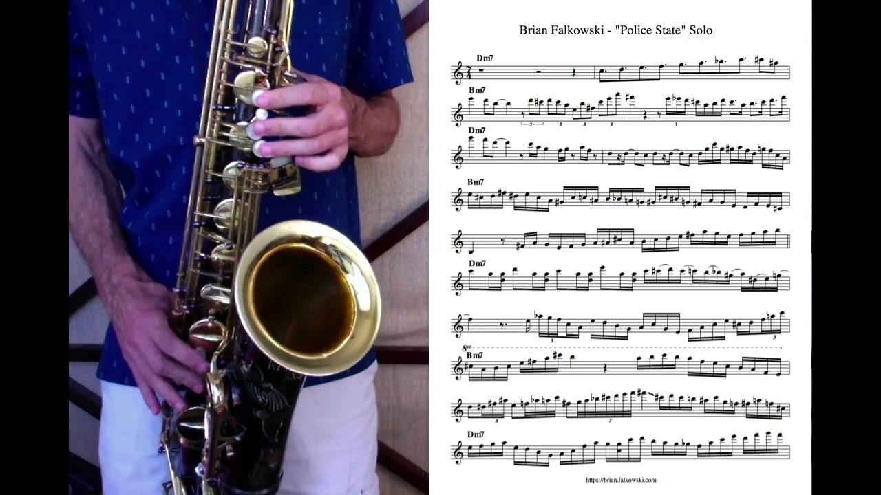 Brian Falkowski - "Police State" Tenor Sax Solo