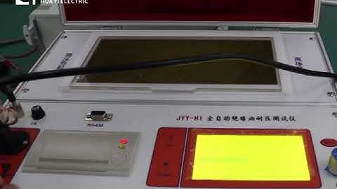 JYY-HI insulation oil BDV tester video