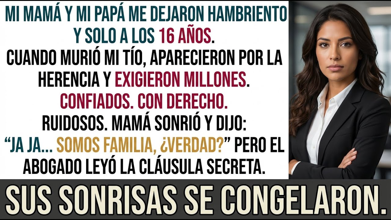 Mi mamá me dejó a los 16 —Años después, en la lectura de herencia del tío, exigieron millones...Pero
