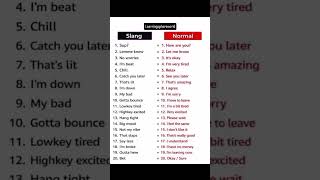 Slang vs Normal English | Speak Modern & Correct 🗣️ screenshot 5