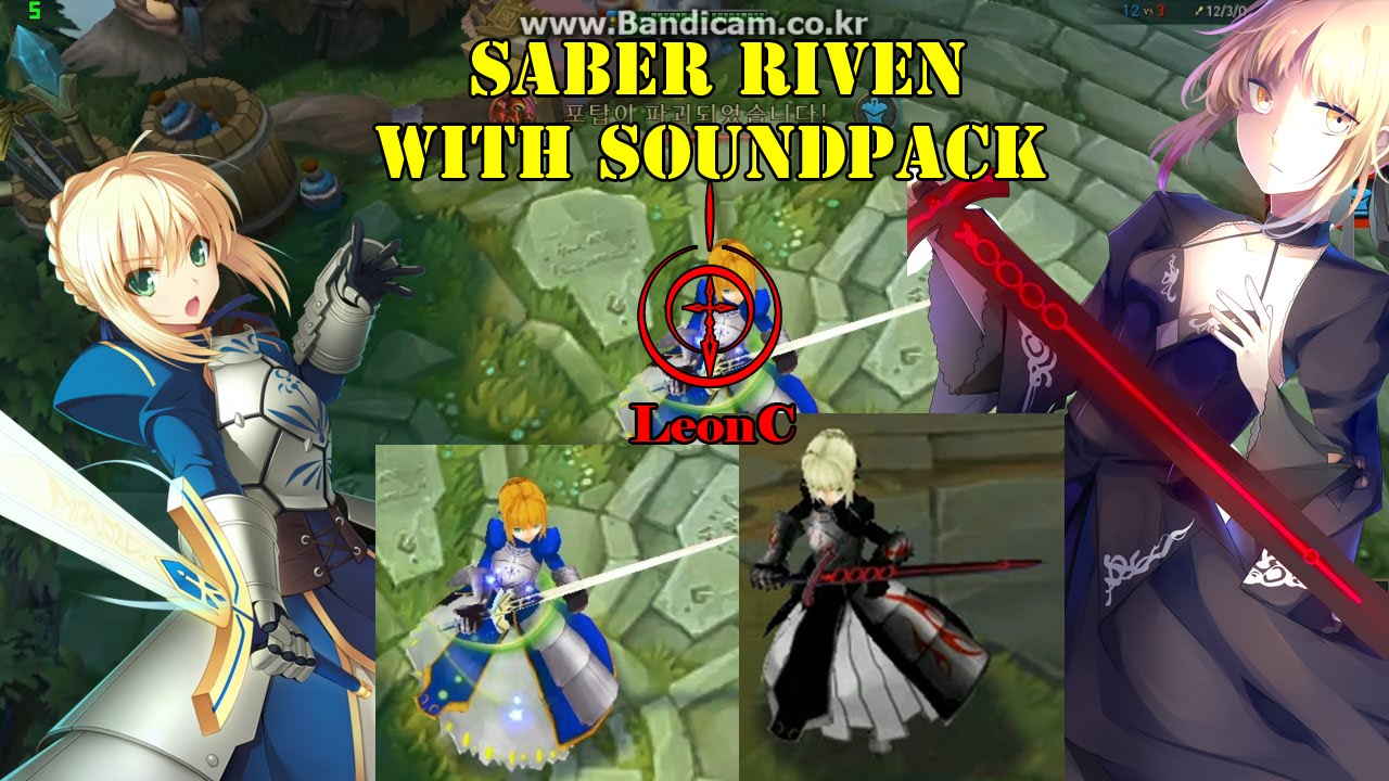 Saber Riven LoL Custom Skin with SoundPack 