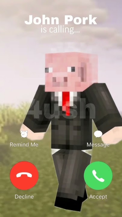 John Pork is calling in Minecraft. Джон порк звонит в Майнкрафт ...