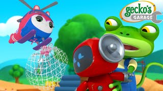 Gecko and Helena Helicopter are Net-working | Gecko's Garage | Truck Cartoons For Children