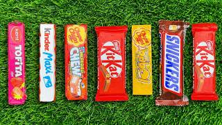 Satisfying Video Unboxing Huge Rainbow Lollipop Candy with ASMR Cutting