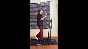 Treadmill Walking Slow To Help Balance and Strength | WellFit Walking Pad TM010 | Keep On Moving KOM