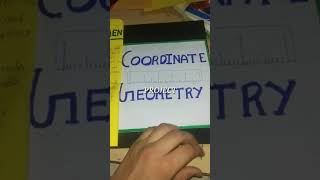 Math Coordinate geometry project FILE || Maths project file || project work || coordinate geometry