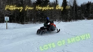 Fast trails in Pittsburg NH!! Day 1