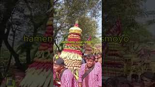 Rebutan Berkah 18 Gunungan Ketupat Meriahkan Grebeg Syawal Di Bukit Sidoguro Klaten