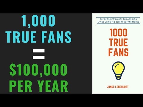 How To Make $100,000 Per Year | 1,000 True Fans by Kevin Kelly Summary: