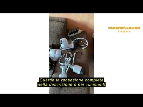 Recensione del 【PTZ+5MP】Hiseeu 5MP Kit Videosorveglianza WiFi,360° Visione Notturna a Colori,10CH NV