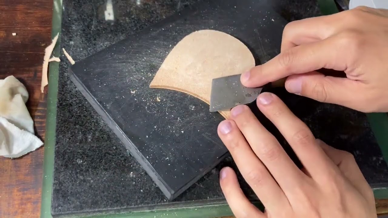 Shoemaking (64) / Heel stacking work (1) - YouTube