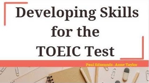 Practice Test - Part 3  l Developing Skills for the TOEIC Test