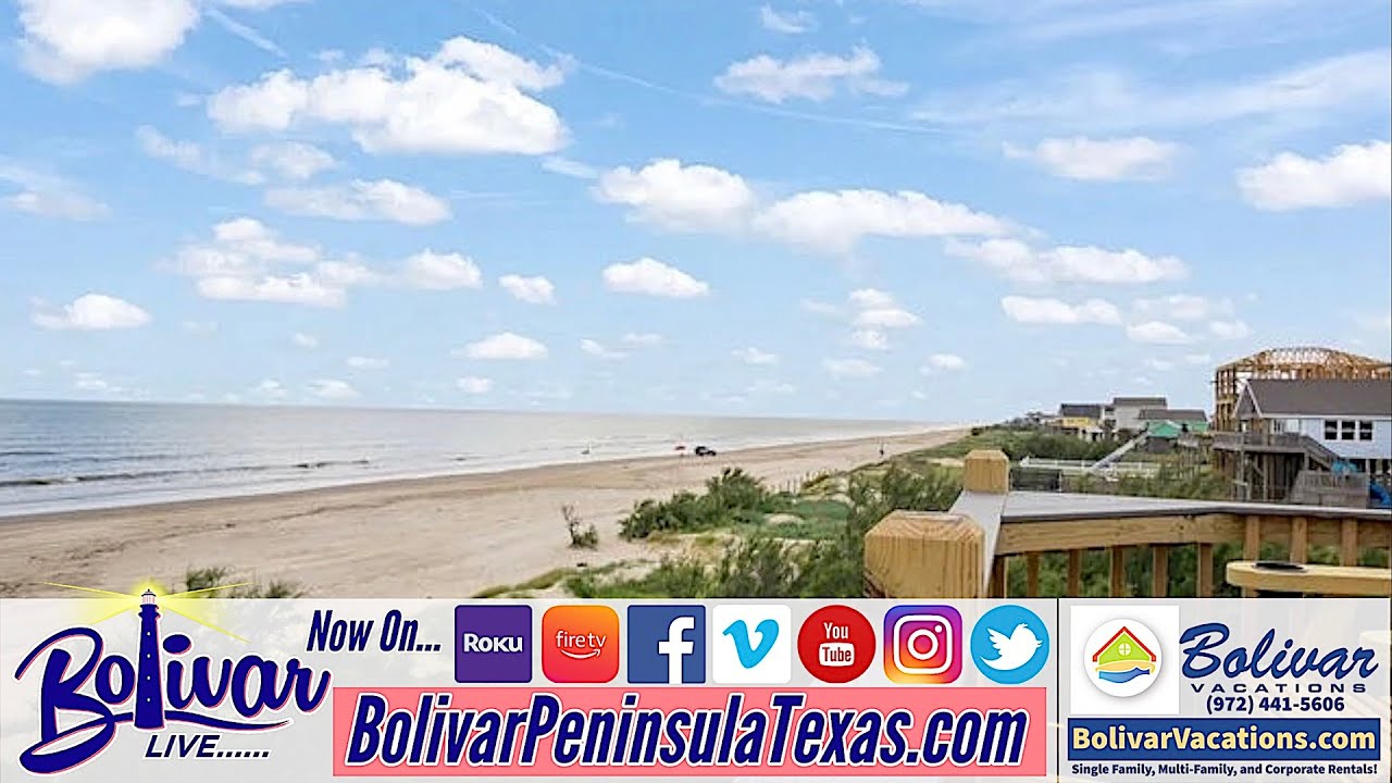 Bolivar Peninsula, Beachfront Rental Preview, Blue Searenity YouTube
