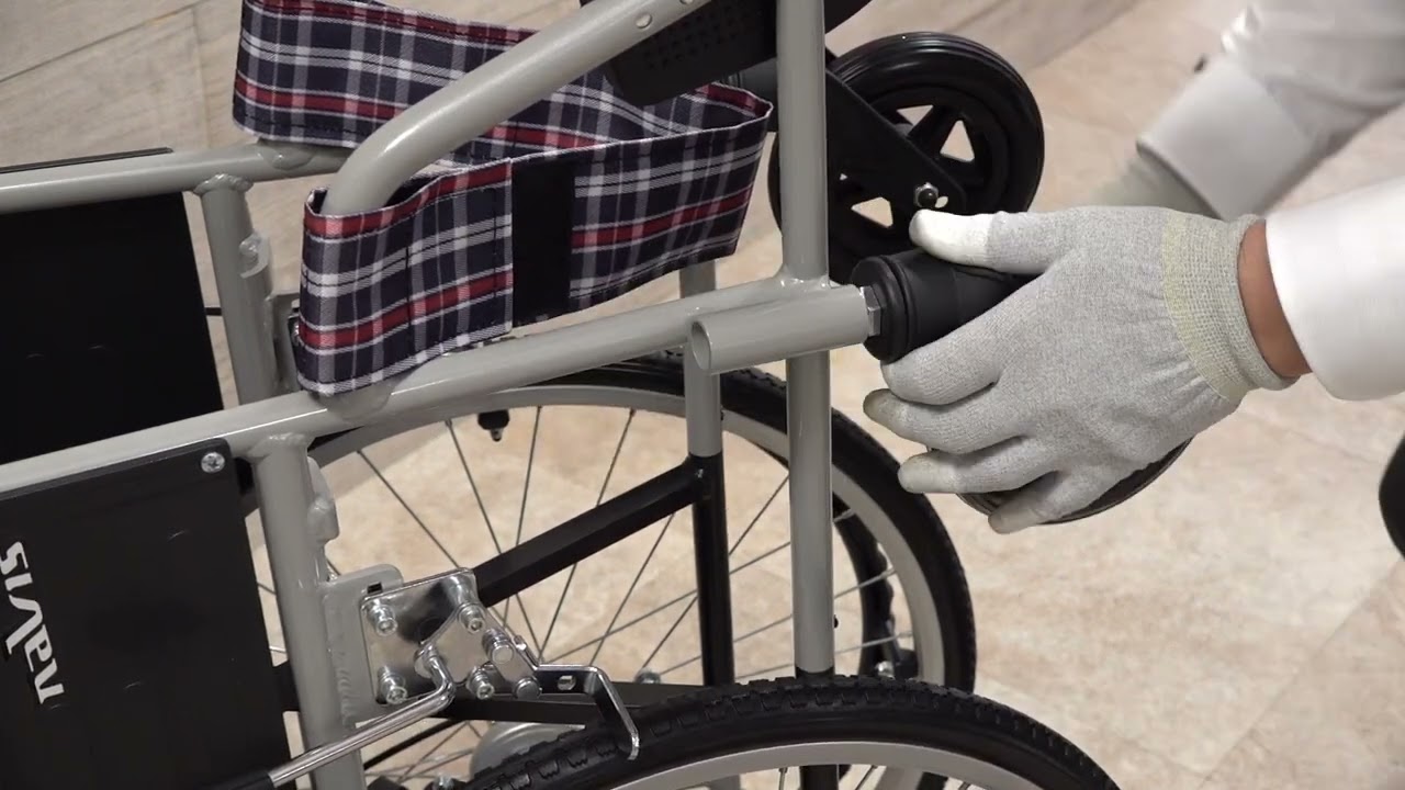 取扱を終了した商品です］7-4328-01 車椅子(アルミタイプ)介助