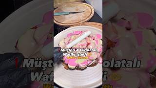 4 Farklı Çikolata Kullanarak Waffle Yaptı