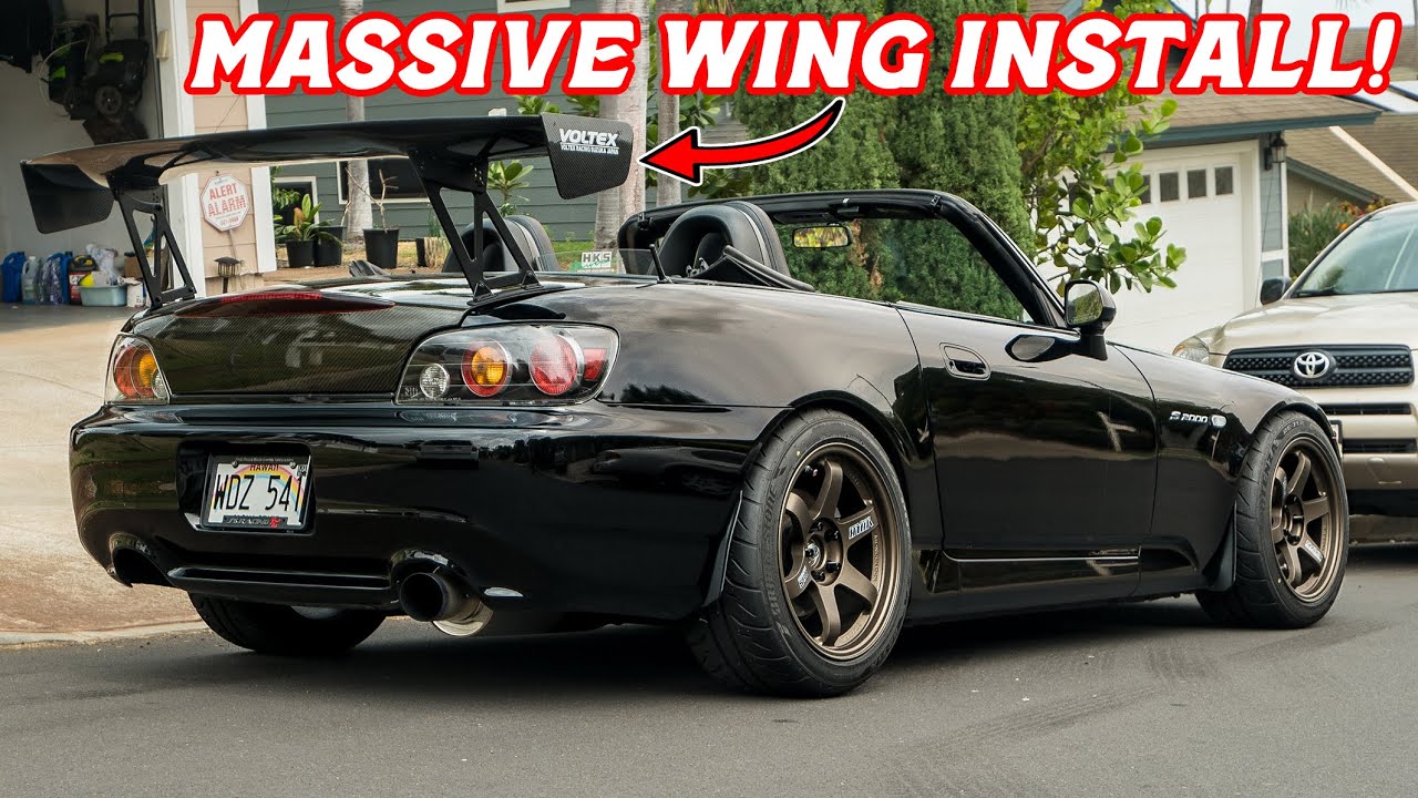 Huge Voltex Wing Install On A Boosted