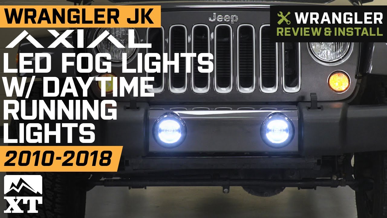 Raxiom Jeep Wrangler Axial Series LED DRL Fog Lights J127019 (10-23 Jeep  Wrangler JK & JL) - Free Shipping