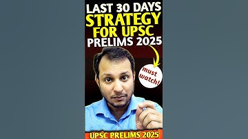 UPSC PRELIMS 2025 30 DAYS PLAN