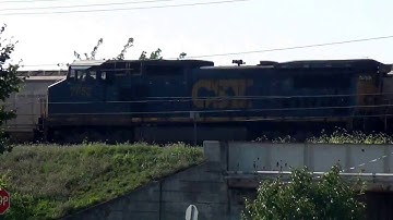 SD40-2 Trailing on CSX Box Car Train