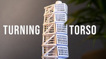 Turning Torso DIY | Architectural Paper Modelmaking | 4K