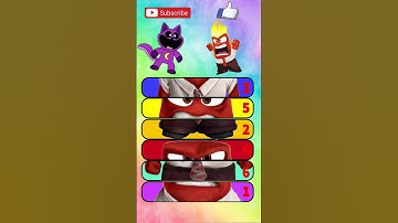 Smiling Critters x Inside out 💜❤️ Connect Solving Paper Craft Puzzle #insideout #art #catnap