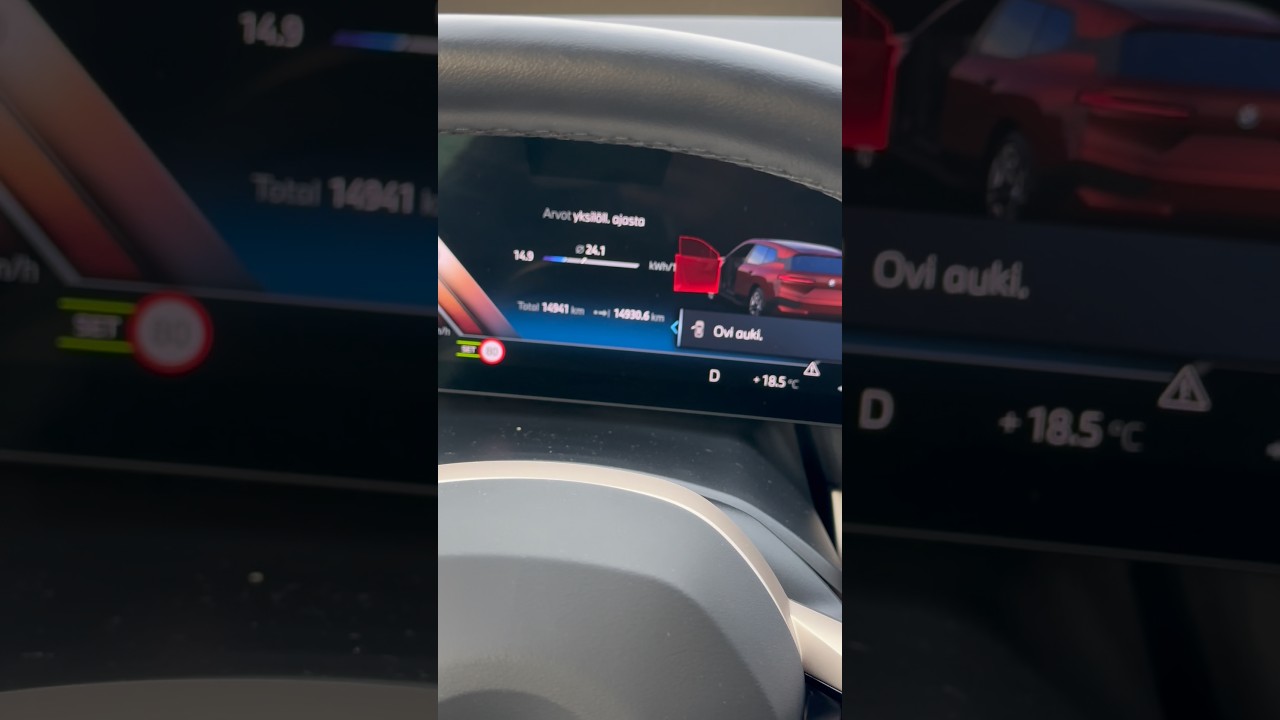 BMW IX 2024 клиентский авто скрипит руль и дверь сломана показывает что дверь открыта 