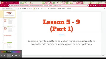 Math Expressions - Grade 1 - Lesson 5 - 9 (Part 1)