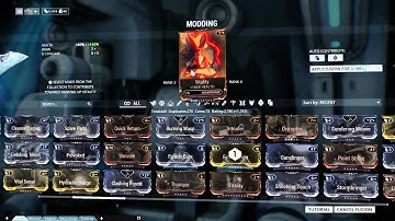 Warframe Tutorials: Mod Fusion