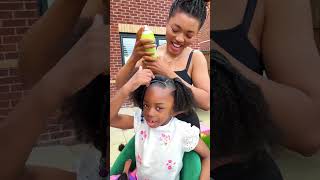 Kids simple hairstyles/ natural hairstyles / rubber band hairstyle