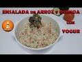 Ensalada de arroz y quinoa con aderezo de yogur/@ampisrecetas