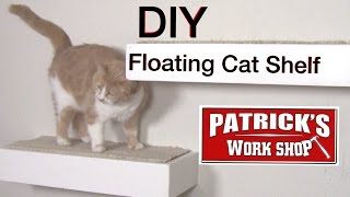 How To Make  Easy DIY Floating Cat Shelf