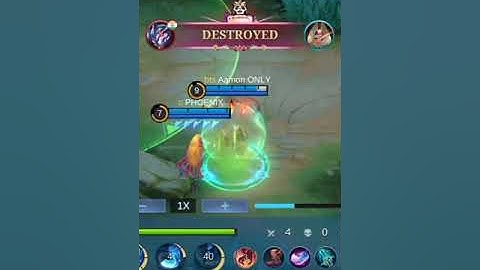 Aamon vsv everyone 😱 Damage Build one shot subscribe plz channel support mlbb #aamon#hyper#indonesia