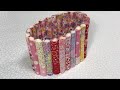 余っていませんか？🧶毛糸とハギレで作った小物入れ⭐️Do you have any left? Container made from yarn and scrap cloth🧶