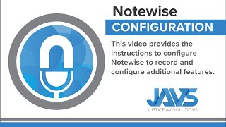 Information Configuring Notewise: Digital Recording Software Update