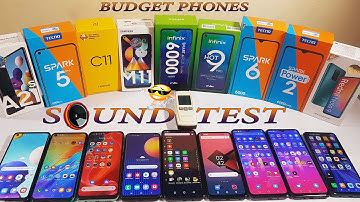 Tecno spark power 2  vs Infinix smart 4 plus vs Realme c11 vs more speaker test