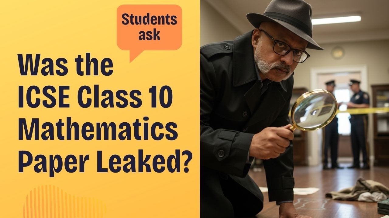 Why are students worried about the ICSE Class 10 Mathematics Board paper 2026? #paperleak