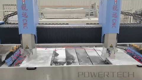 double independent heads with double automatic tool changer stone cnc router engraving machine