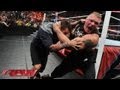 Brock lesnar attacks cm punk raw july 15 2013