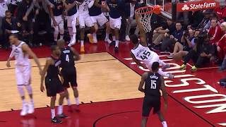 Donovan Mitchell RISES For the Incredible Put-Back Slam | Jazz vs Rockets Game 2