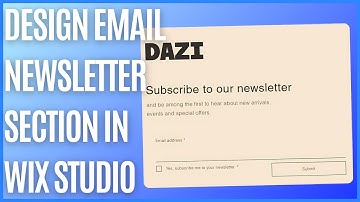 How to Create Email Newsletter Section in Wix Studio [Quick Guide]