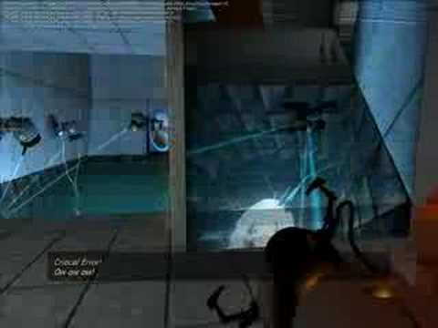 Portal Design (10) Laser-pointing devices and eyecam - I wanted to create a challenge involving turrets firing not at the player but at locations like a moving ball or a fixed target. 