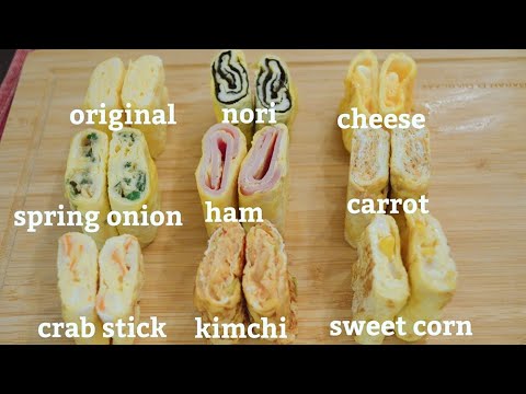 9 different kinds of Tamagoyaki| Japanese🌸🥢#tamagoyaki#omelett#cookingvlog#japanese