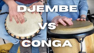 Djembe vs Conga