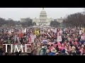 4K VR Hyperlapse Of The Women's March In Washington DC | 360 Video | TIME