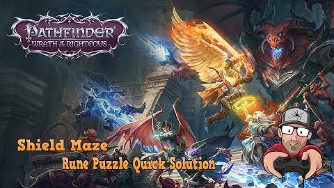 Pathfinder - Wrath Of The Righteous - Shield Maze Rune Puzzle (Quick Solution)