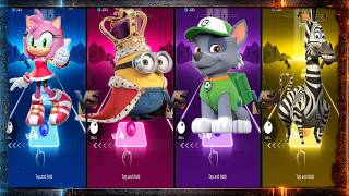 Bob vs Marty vs Rocky vs Amy Rose  Tiles Hop EDM