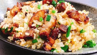 焦がし豚バラ葱ガーリックライス｜こっタソの自由気ままに【Kottaso Recipe】さんのレシピ書き起こし